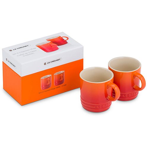 Le Creuset Volcanic Stoneware Espresso Mug Set Of 2 Gift Box