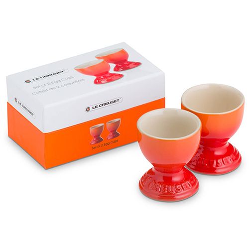Le Creuset Volcanic Stoneware Egg Cup Set Of 2 Gift Box