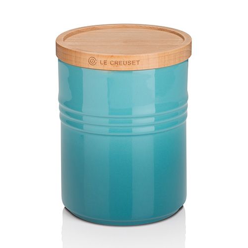 Le Creuset Teal Stoneware Medium Storage Jar