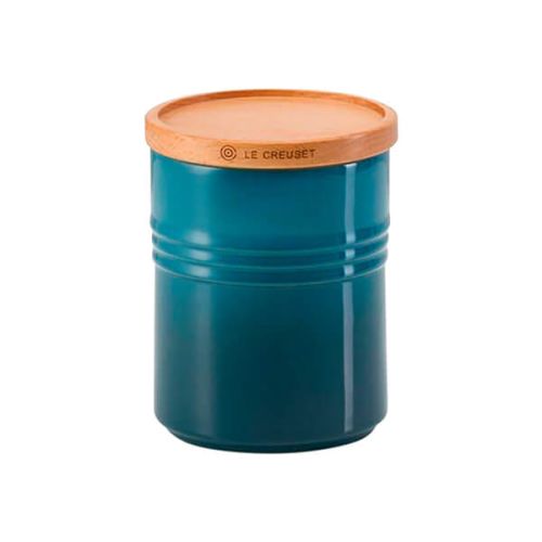 Le Creuset Deep Teal Stoneware Medium Storage Jar