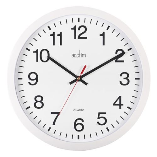 Acctim Controller Wall Clock White