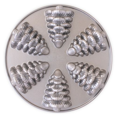 Nordic Ware Silver Evergreen Cakelets