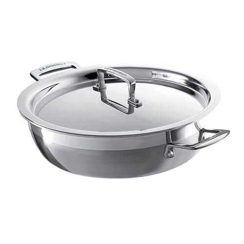 Le Creuset 3-ply Stainless Steel 26cm Shallow Casserole