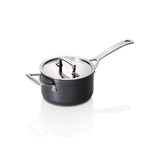 Le Creuset Professional Hard Anodised 16cm Saucepan With Lid