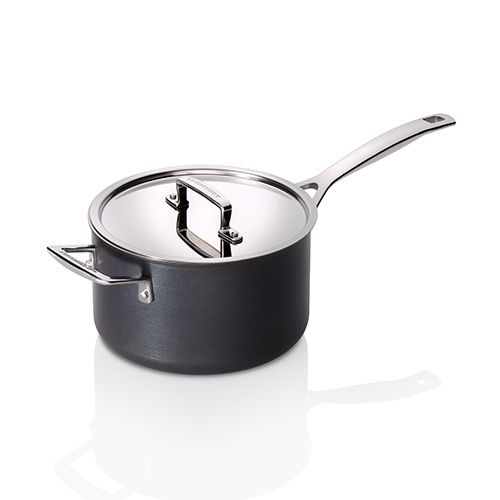 Le Creuset Professional Hard Anodised 20cm Saucepan With Lid