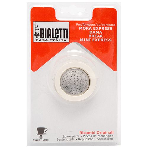Bialetti 6 Cup Washer / Filter Set
