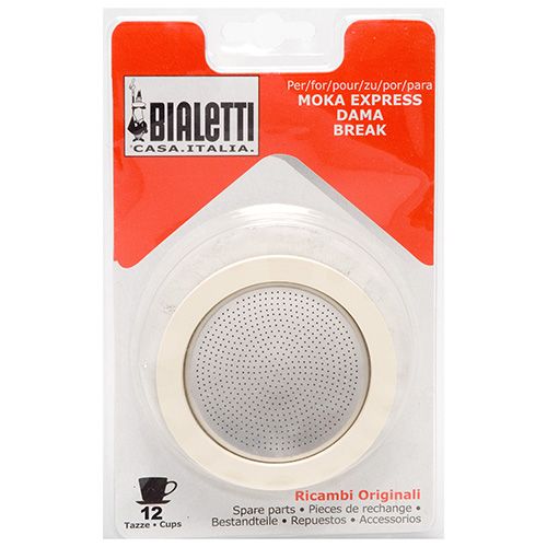 Bialetti 12 Cup Washer/Filter Set