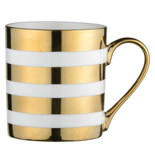 BIA Stripes Mug Gold