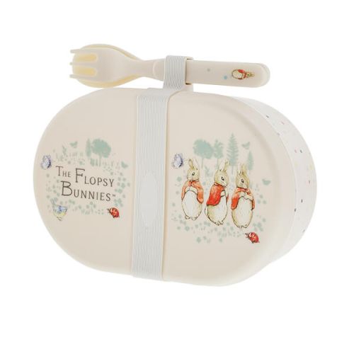 Beatrix Potter Flopsy Snack Box with Cutlery Set