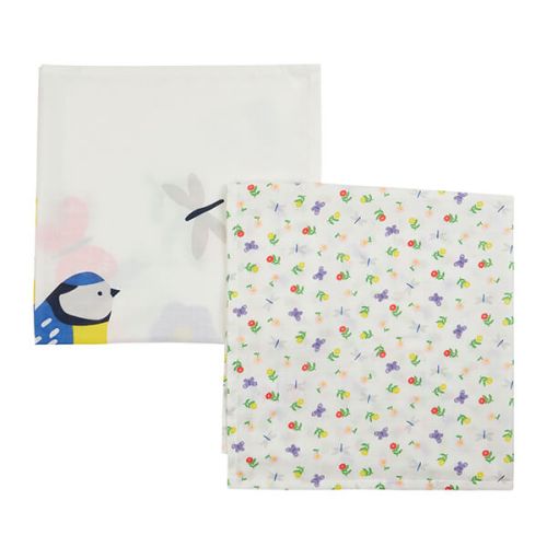 Frugi Organic Soft White Hedgerow Lovely 2 Pack Muslin