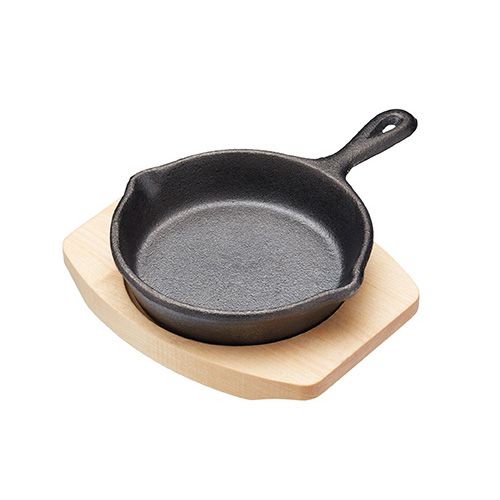 Artesa 11cm Cast Iron Frying Pan With Board