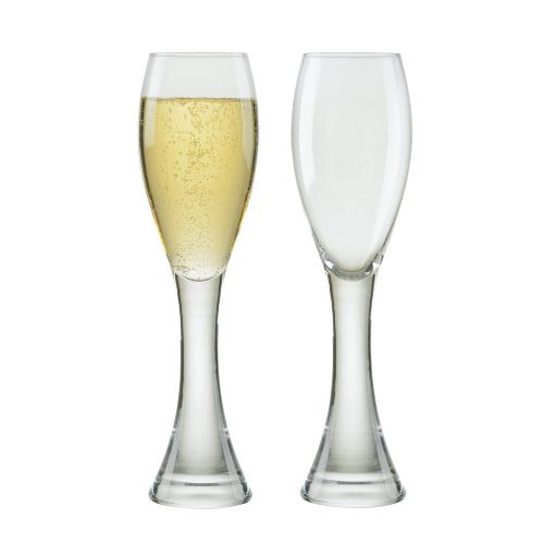 Anton Studios Design Manhattan Set of 2 Champagne Flutes