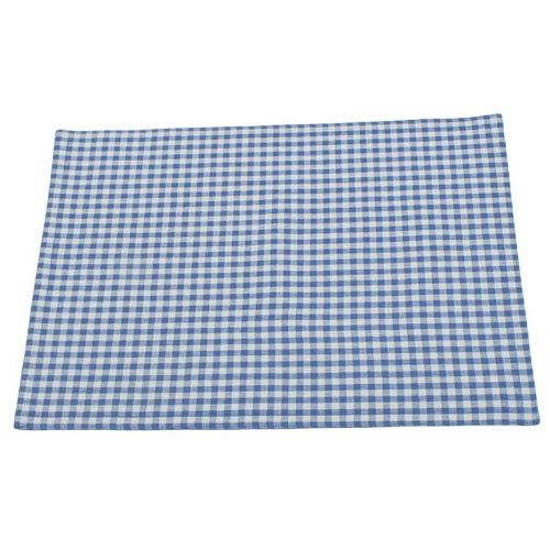 Walton & Co Auberge Gingham Placemat (Set Of 4) Nordic Blue