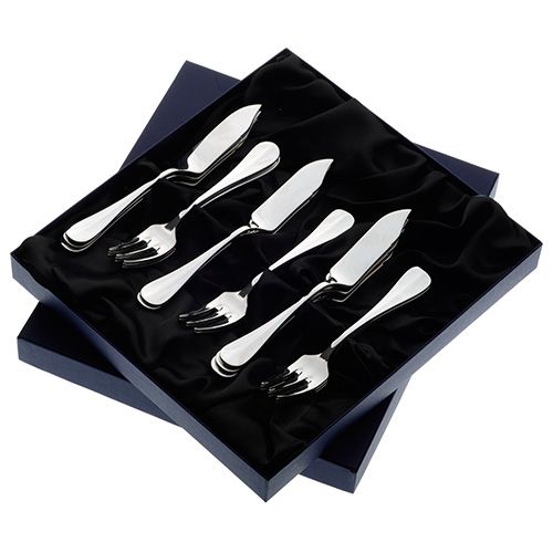 Arthur Price of England Baguette Sovereign Stainless Steel Set of 8 Pairs Of Fish Eaters