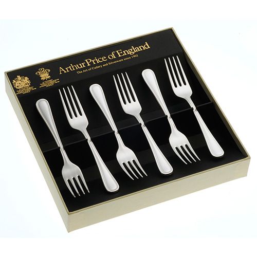 Arthur Price of England Britannia Sovereign Silver Plate Set of 6 Fruit Forks