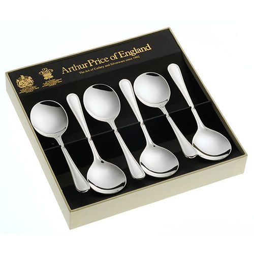 Arthur Price of England Britannia Sovereign Stainless Steel Set of 6 Fruit Spoons