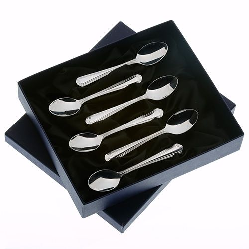 Arthur Price of England Chester Sovereign Stainless Steel Set of 6 Coffee Spoons