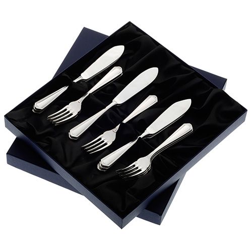 Arthur Price of England Chester Sovereign Stainless Steel Set of 8 Pairs Of Fish Eaters