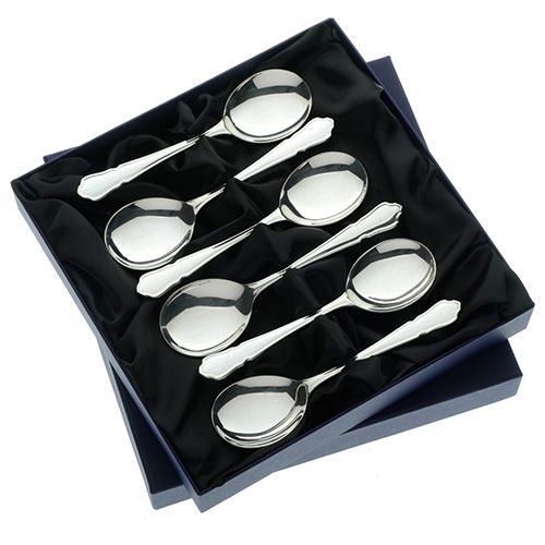 Arthur Price of England Dubarry Sovereign Silver Plate Set of 6 Fruit Spoons