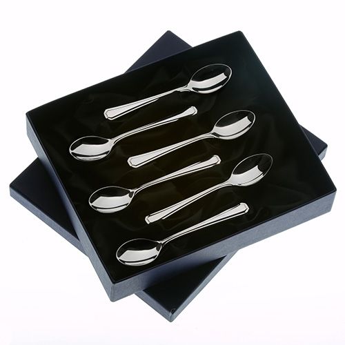 Arthur Price of England Grecian Sovereign Stainless Steel Set of 6 Coffee Spoons
