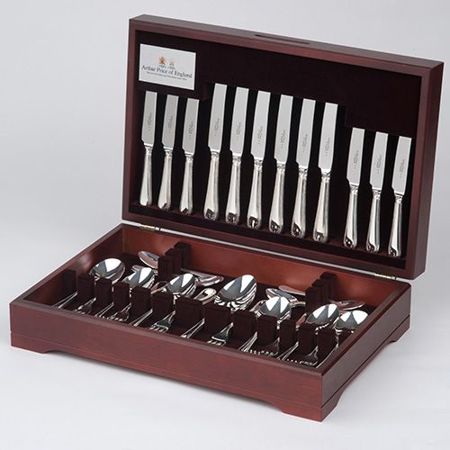 Arthur Price of England Harley Sovereign Silver Plate 124 Piece Canteen FREE Twelve Tea Spoons