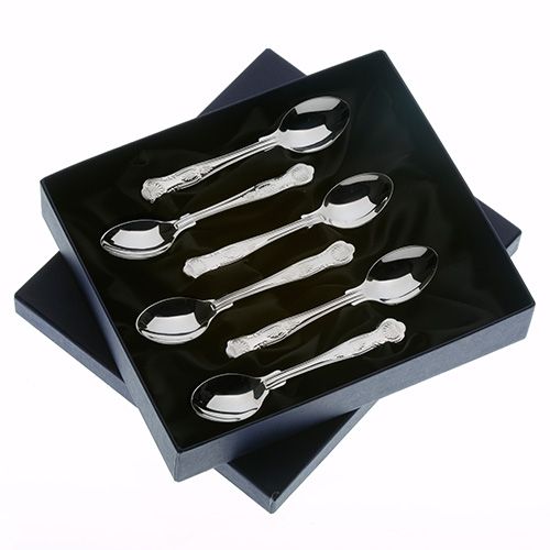 Arthur Price Kings Sovereign Stainless Steel Set of 6 Coffee Spoons