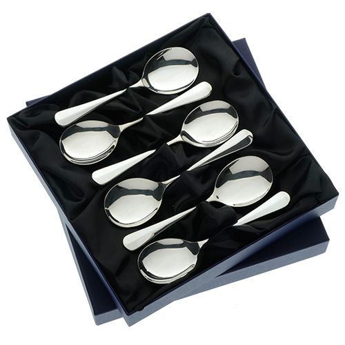Arthur Price of England Rattail Sovereign Stainless Steel Set of 6 Fruit Spoons