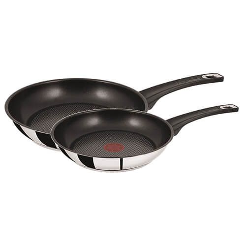 Jamie Oliver Stainless Steel Twin Frying Pan Set