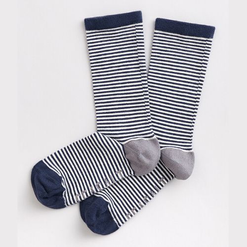 Seasalt Womens Sailor Socks Mini Stripe Magpie