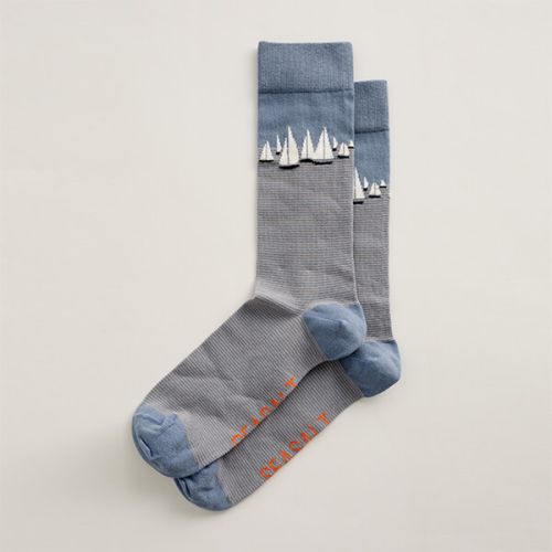 Seasalt Men's Arty Socks Salt Crystal Pool Size 8-12