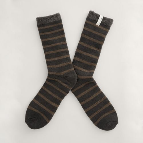Seasalt Men's Cabin Socks Breton Slate Moorstone Size 8-12