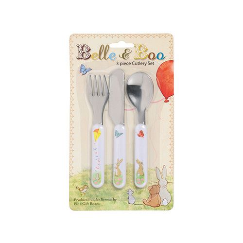 Belle & Boo Girls 3 Piece Cutlery Set
