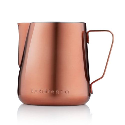 Barista & Co Beautifully Crafted Core Stainless Steel Milk Jug Copper 420ml