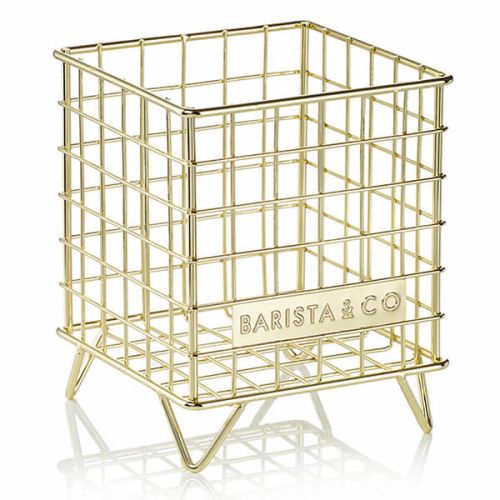 Barista & Co Beautifully Crafted Corral Pod Coffee Capsule Storage Gold