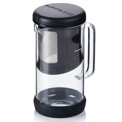 Barista & Co Made Simple OneBrew Coffee and Tea Infuser Black