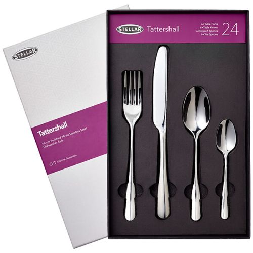 Stellar Tattershall Stainless Steel 24 Piece Cutlery Gift Box Set