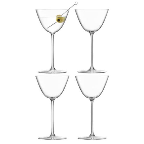 LSA Borough Martini Glass 195ml Set Of 4