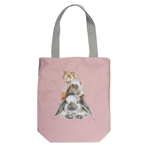 Wrendale Designs 'Piggy In The Middle Canvas Tote Bag