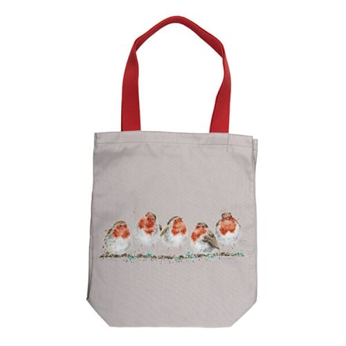 Wrendale Designs 'Jolly Robin' Robin Canvas Tote Bag