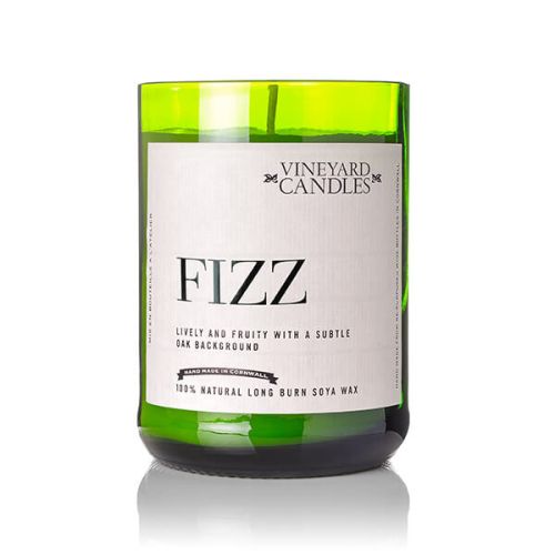 Vineyard Wine Bottle Fizz Candle
