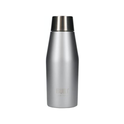 Built Apex 330ml Perfect Seal Water Bottle Silver