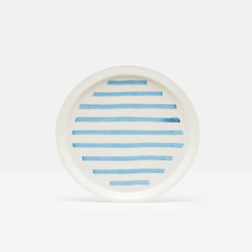 Joules Hand Painted Stripe Side Plate
