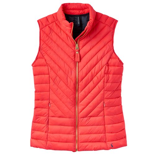 Joules Brindley Quilted Gilet Redcurrant