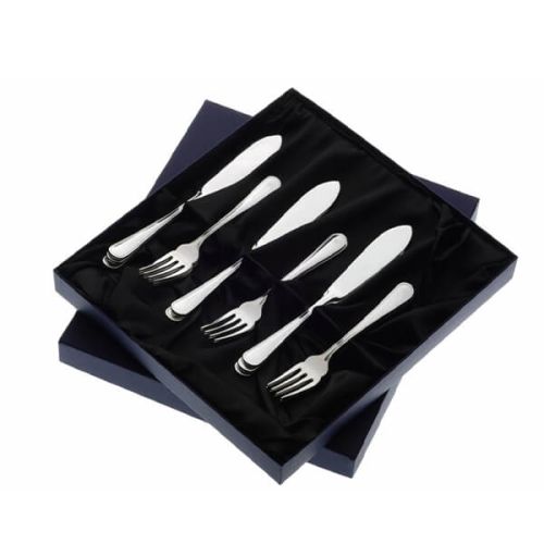 Arthur Price of England Britannia Sovereign Stainless Steel Set of 6 Pairs Of Fish Eaters