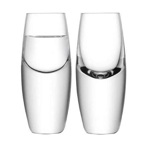 LSA Bullet Vodka Glass 70ml Clear Set Of 2