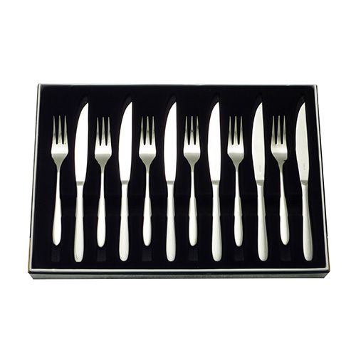 Stellar Winchester Set Of 6 Steak Knives and Forks Gift Box Set
