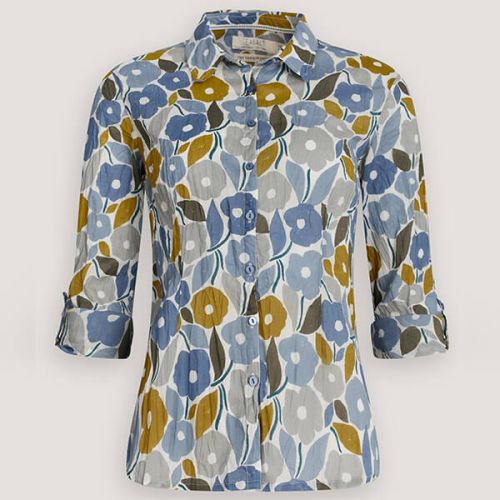 Seasalt Larissa Shirt Chalked Blooms Wild Pansy Size 22
