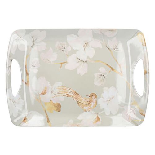 Creative Tops Duck Egg Floral Large Luxury Handled Tray