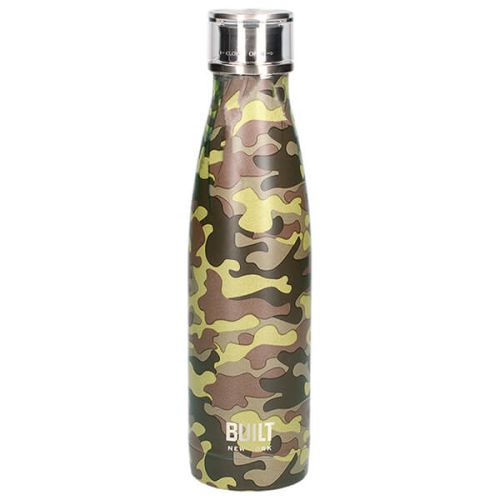 Built 500ml Double Walled Stainless Steel Water Bottle Camo