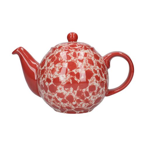 London Pottery Splash Globe 2 Cup Teapot Red